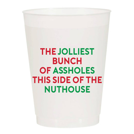 Jolliest Bunch of Assholes - Christmas Cups - Set of 10