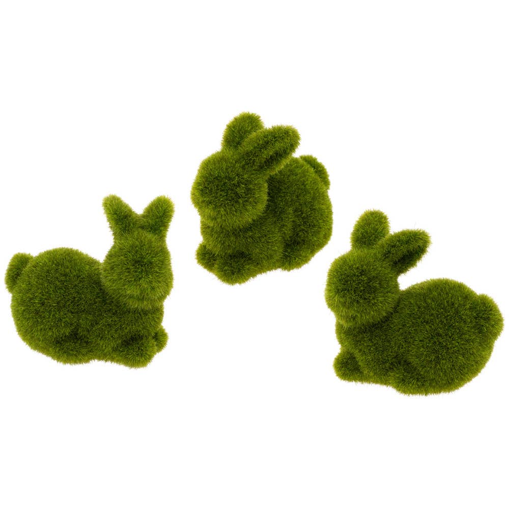 Mini Grass Easter Bunnies Set Of 3