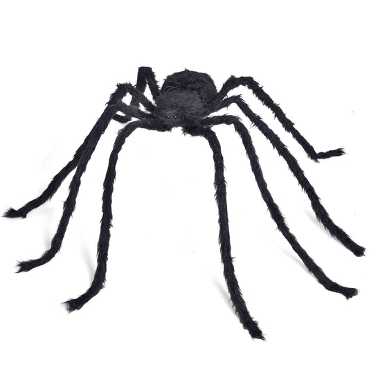 Halloween Spider Furry Black Giant Outdoor Decoration