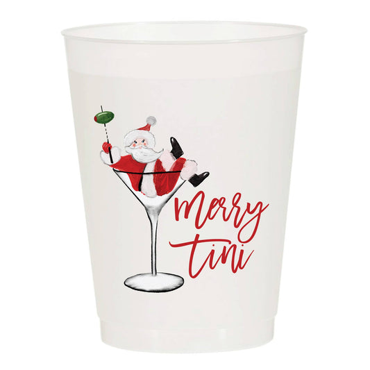 Merry Tini Watercolor Reusable Cups - Set of 10