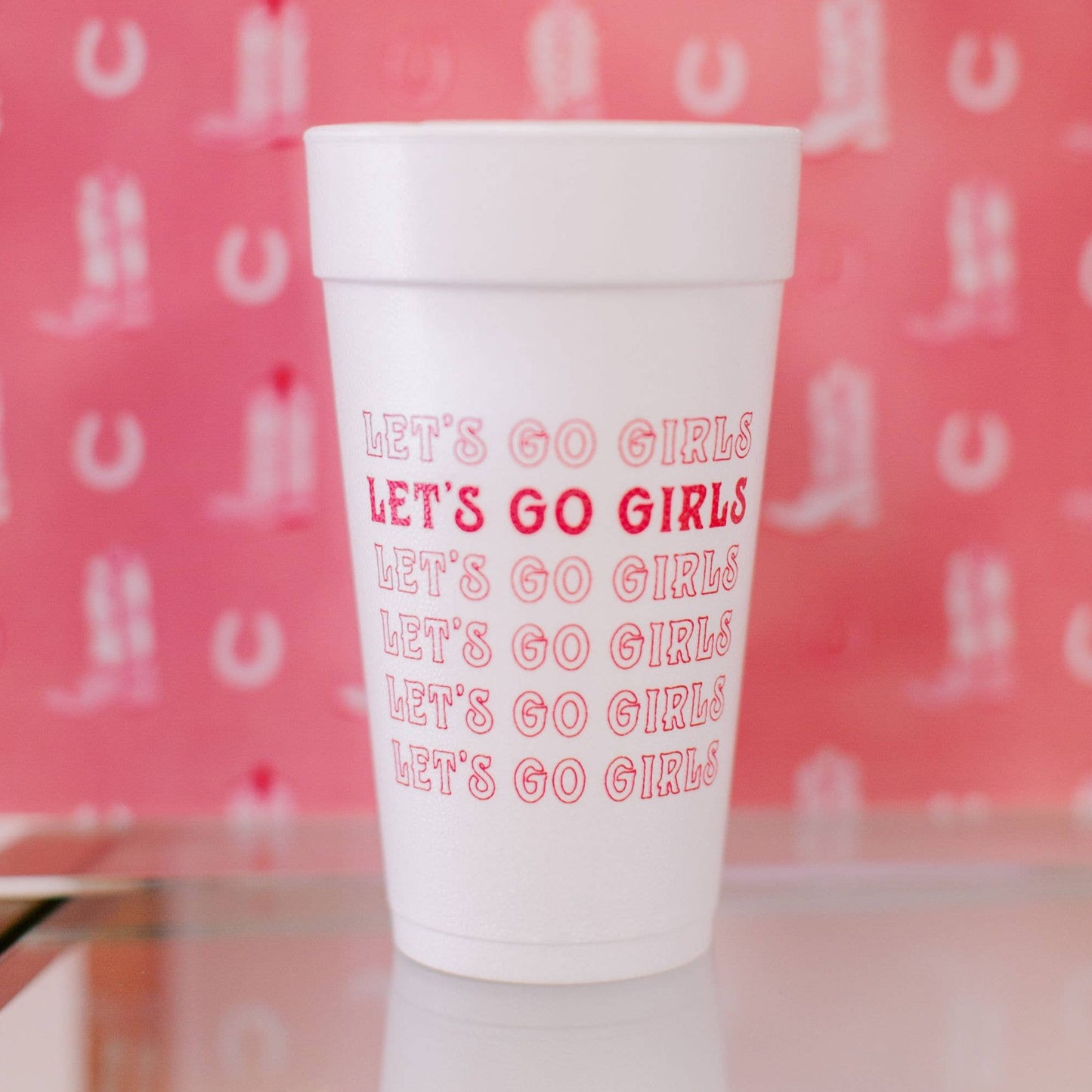 Let's Go Girls Shania Twain Rodeo 20oz Foam - Cups Set of 10