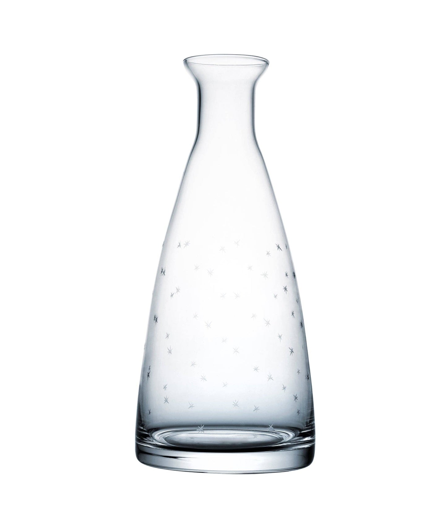 A Crystal Table Carafe with Stars Design