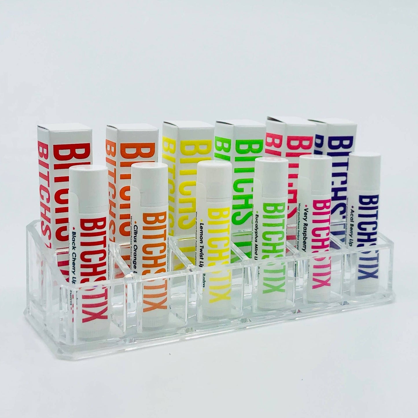 Acrylic Lip Balm Stand with 12 Slots
