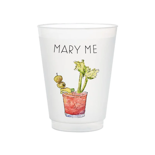 "Mary Me" Bloody Mary Frosted Cups | Set of 6