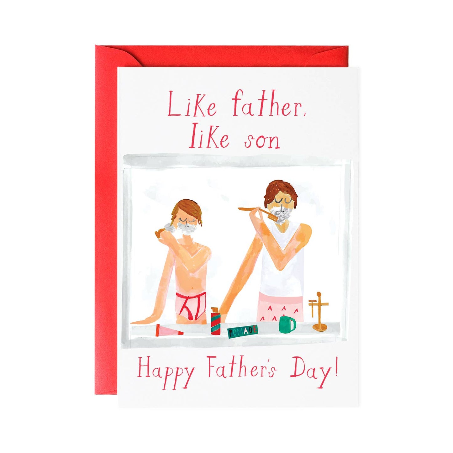 Pass the Shaving Cream - Father's Day Greeting Card