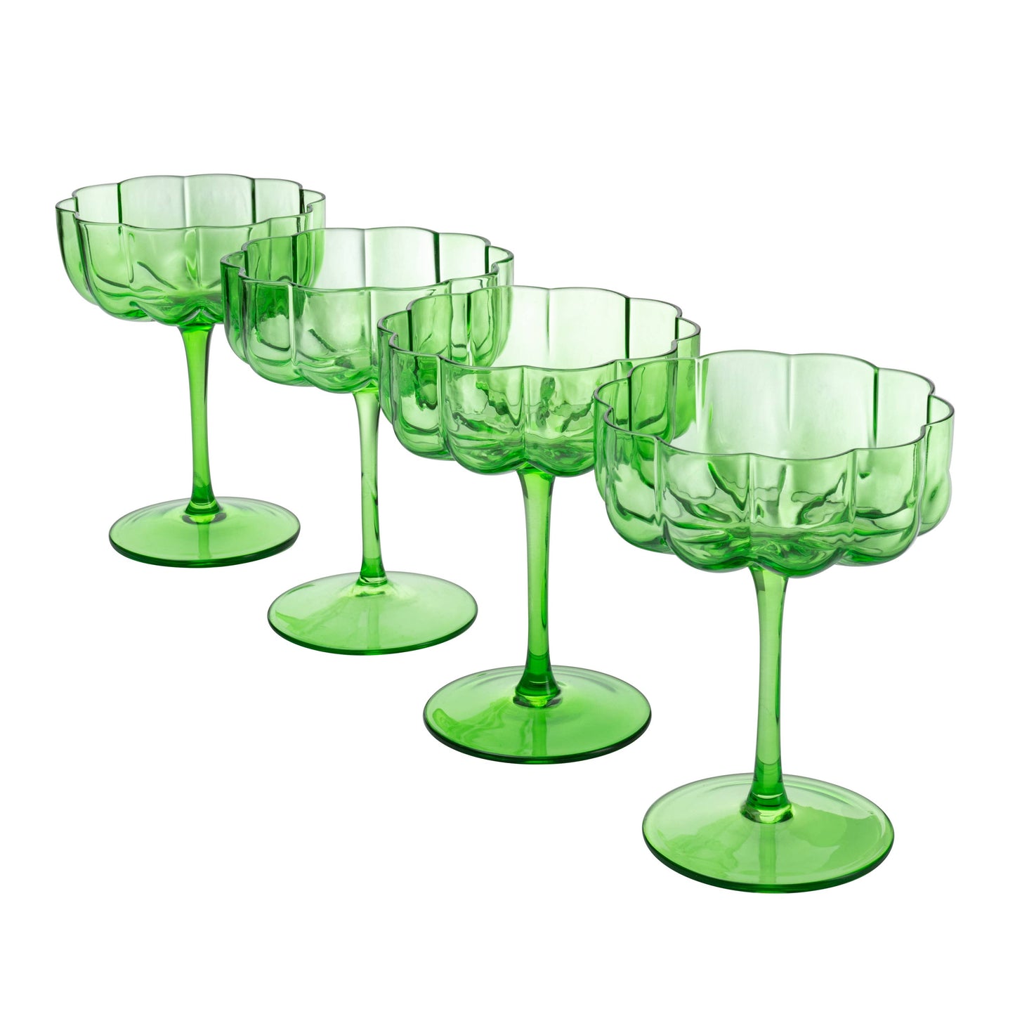 Elegant Flower Champagne & Cocktail Coupes